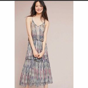 Anthropologie Meadow Rue Josie Tiered Boho Maxi NWT